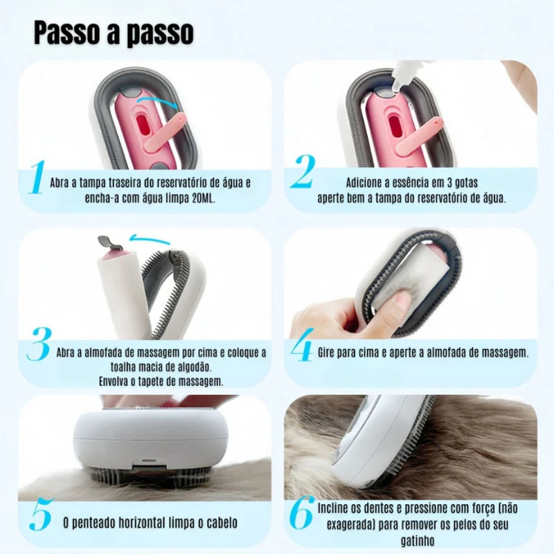 Escova Massageadora Para Gatos