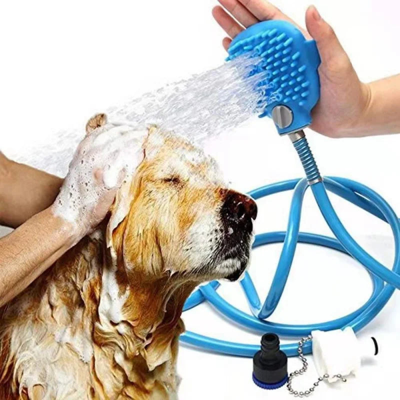 AquaPet Spa - Mangueira de Banho e Massageador para Cães e Gatos